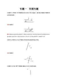 人教版物理中考復習專題突破一作圖專題練習含答案