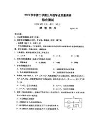 2024年上海市青浦区九年级中考二模物理试卷