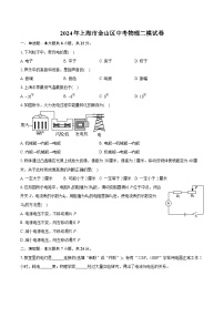 2024年上海市金山区中考物理二模試卷（含详细答案解析）
