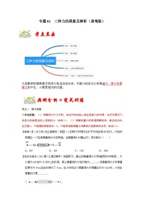 人教版八年級物理下冊同步考點專題訓練專題01三種力的現(xiàn)象及辨析(原卷版+解析)