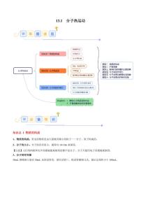 人教版（2024）九年級全冊第十三章 內(nèi)能第1節(jié) 分子熱運(yùn)動同步達(dá)標(biāo)檢測題