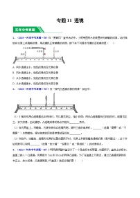 專題11 透鏡-【好題匯編】5年（2020-2024）中考物理1年模擬真題分類匯編（河南專用）