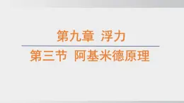 2025年春沪科版物理八年级下册上课课件 9.3 阿基米德原理