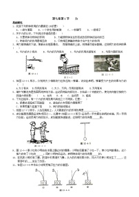 初中物理人教版八年級下冊7.1 力免費復(fù)習練習題