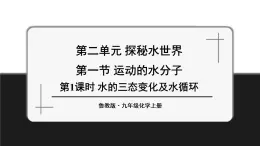 魯教版化學(xué)九上2.1《運動的水分子》第1課時 授課課件+作業(yè)課件
