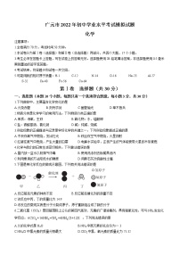 2022年四川省广元市苍溪县九年级诊断性监测（一诊）化学试题（有答案）