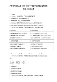 廣東省廣州市三年（2020-2022）中考化學(xué)模擬題分題型分層匯編-13化學(xué)元素