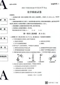 2023年陕西省咸阳市初中学业水平考试模拟化学试卷