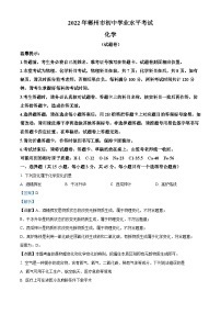 2022年湖南省郴州市中考化学真题（解析版）