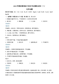 2023年河南省周口市中考模拟化学试题（二）（解析版）