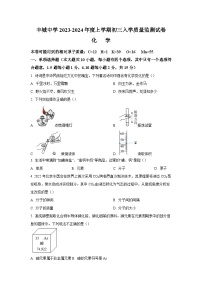 江西省丰城市丰城中学2023-2024学年九年级上学期开学化学试题（含答案）