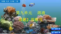 人教版化學2024九年級下冊 第9單元 課題2 溶解度 PPT課件+教案