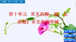 人教版化學2024九年級下冊 第10單元 課題2  常見的酸和堿 PPT課件+教案