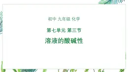 初中化學魯教版九年級下冊第七單元第三節(jié)溶液的酸堿性課件