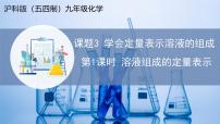 滬科版（五四制）(2024)九年級(jí)全一冊(cè)（2024）課題3 學(xué)會(huì)定量表示溶液的組成教學(xué)課件ppt