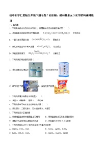 仁爱湘教版九年级下册专题七 初识酸、碱和盐单元3 盐 化学肥料课堂检测