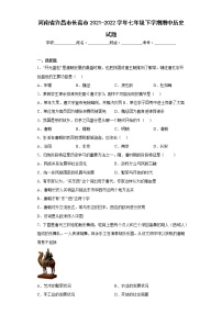 河南省许昌市长葛市2021-2022学年七年级下学期期中历史试题(含答案)