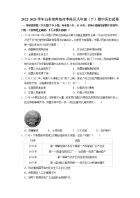 山东省青岛市李沧区2022-2023学年八年级下学期期中历史试卷