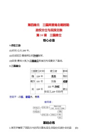 人教部編版七年級上冊第十六課 三國鼎立課后作業(yè)題