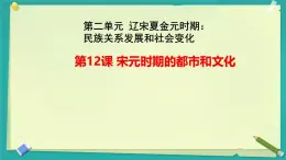 初中  歷史  人教版（2024）  七年級(jí)下冊(cè)第12課 宋元時(shí)期的都市和文化 課件