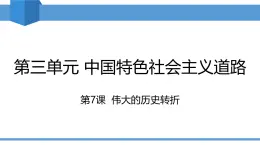 2025年春八年級(jí)下冊(cè)歷史教學(xué)課件 第7課 偉大的歷史轉(zhuǎn)折