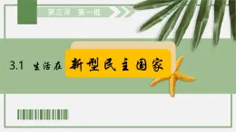 3.1 生活在新型民主國(guó)家 課件 2025秋季道德與法治統(tǒng)編版九年級(jí)上冊(cè)