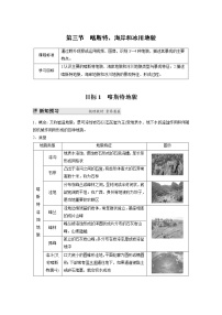 高中地理湘教版 (2019)必修 第一冊第三節(jié) 喀斯特、海岸和冰川地貌學(xué)案設(shè)計