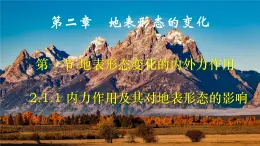 中圖版2019高二地理選擇性必修1 2.1.1內(nèi)力作用及其對(duì)地表形態(tài)的影響（ 課件）