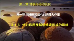 中圖版2019高二地理選擇性必修1 2.1.3外力作用及其對(duì)地表形態(tài)的影響（ 課件）