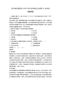2024-2025學年遼寧省點石聯(lián)考高三(上)10月月考地理試卷(解析版)