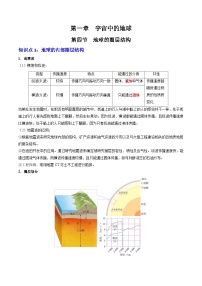 高中地理人教版 (2019)必修 第一冊地球的圈層結(jié)構(gòu)學(xué)案