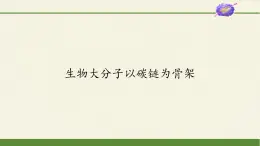 生物大分子以碳鏈為骨架PPT課件免費下載
