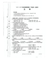 2023河南省创新联盟高一上学期第一次联考试题生物PDF版含解析