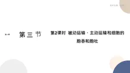 第二章- 第三節(jié)  物質(zhì)進(jìn)出細(xì)胞的運(yùn)輸方式 課時(shí)2（課件PPT）