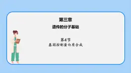 第三章 第四节 基因控制蛋白质合成（第1课时）（课件）-高一生物课件（浙科版2019必修2）