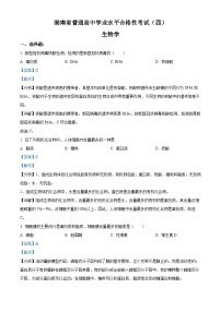 湖南省2023年普通高中学业水平合格性考试模拟卷（四）生物试题（Word版附解析）