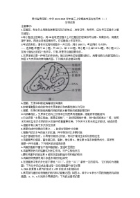 贵州省贵阳市第一中学2023-2024学年高三上学期高考适应性月考生物试卷（一）（含答案）