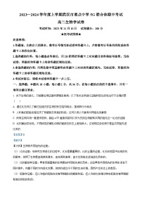 湖北省武汉市重点中学5G联合体2023-2024学年高二上学期期中生物试题（Word版附解析）