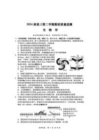 江苏省泰州市2023-2024学年高三下学期一模调研生物试题