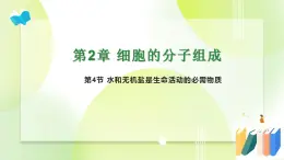 沪科技版(2020)高中生物 必修一 2.4 水和无机盐是生命活动的必需物质 课件