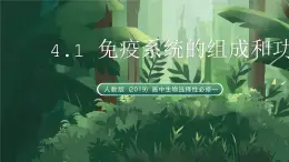 人教版（2019）高中生物选择性必修一4.1 免疫系统的组成和功能 课件
