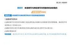 3.4 体液调节与神经调节共同维持机体的稳态知识点串讲课件+分层训练-浙科版高中生物高二上册（选必一）