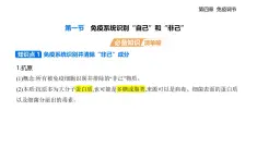 4.1  免疫系统识别“自己”和“非己”知识点串讲课件+分层训练-浙科版高中生物高二上册（选必一）