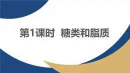 浙科版高中生物必修1 《1-2-1 糖類和脂質(zhì)》教學(xué)課件