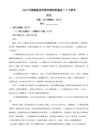 精品解析：湖南省新高考教学教研联盟2022-2023学年高二5月联考语文试题（解析版）