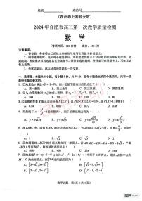安徽省合肥市2024届高三第一次教学质量检查数学试题