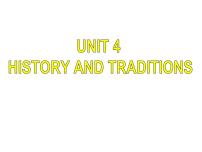高中英语人教版 (2019)必修 第二册Unit 4 History and traditions备课ppt课件