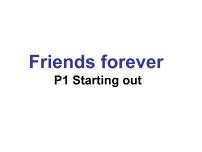 高中英语外研版 (2019)必修 第一册Unit 4 Friends forever备课ppt课件