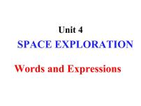 高中英语人教版 (2019)必修 第三册Unit 4 Space Exploration教案配套ppt课件