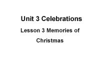 高中英语北师大版 (2019)必修 第一册Unit 3 CelebrationsLesson 3 Memories of Christmas课前预习ppt课件